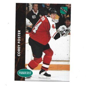 1992 French Parkhurst Corey Foster Philadelphia Flyers Rookie Hockey Card [h82]